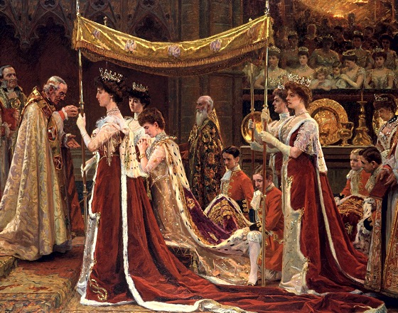 Scene from the Coronation of King Edward and Queen Alexandra