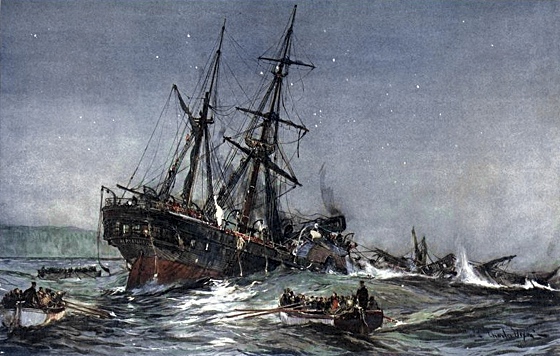 Wreck of the Birkenhead: rescue from a sinking ship