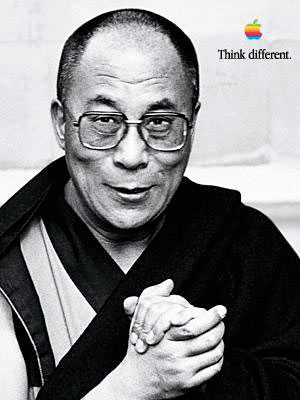 The Dalai Lama advertising Apple computers