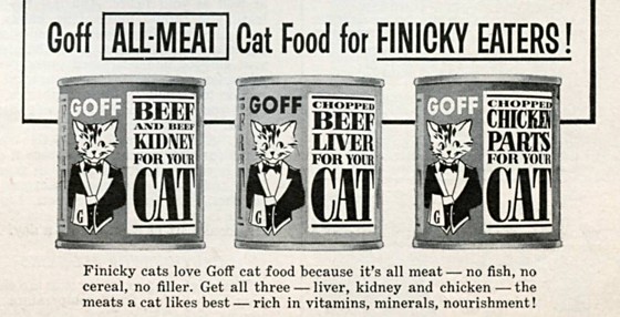 Cat food advertisement