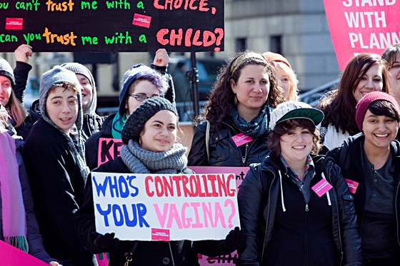 Pro-choice rally