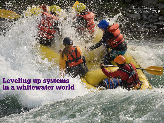 Title slide: Leveling Up Systems in a Whitewater World
